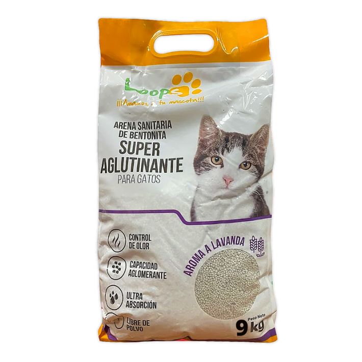 Arena Loops Súper Aglutinante LAVANDA 9 kg