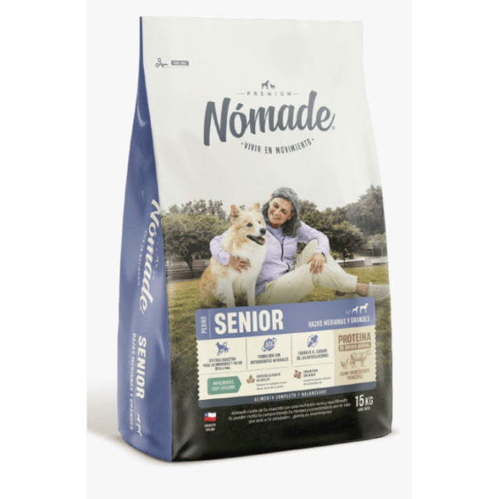 Nómade Senior Raza Mediana y Grande - 15 KG