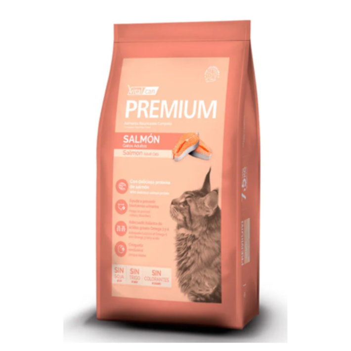 Vital Can PREMIUM Gato Adulto Sabor Salmón 7,5KG