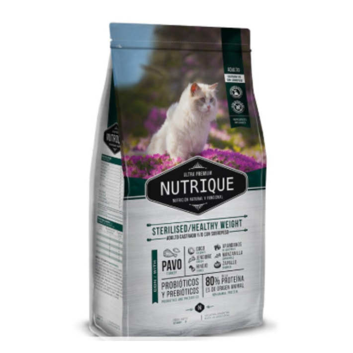 Nutrique Gato Adulto Castrado y/o con Sobrepeso 2KG